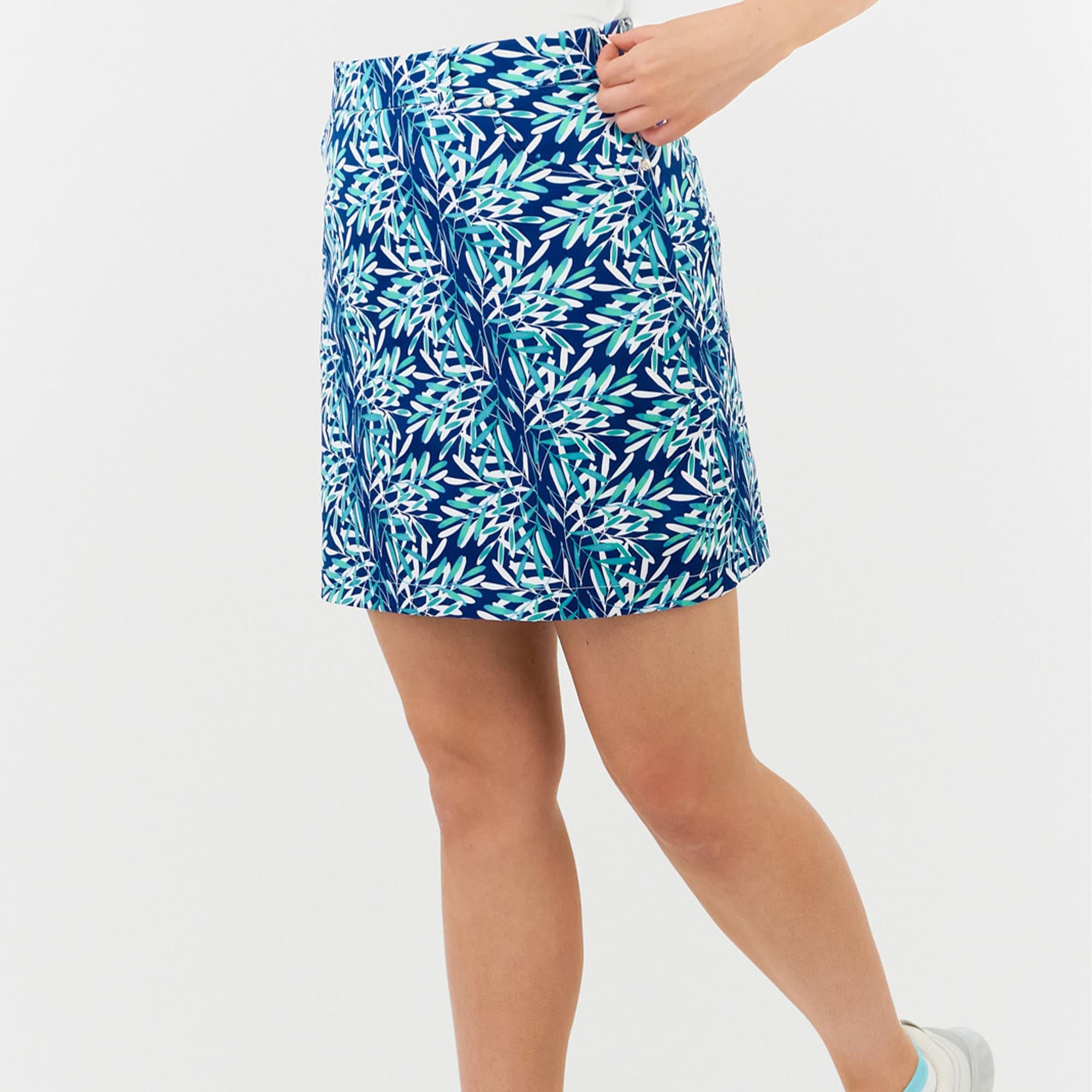 Pure Golf Accuracy Ladies Golf Skort Floating Palms Yale